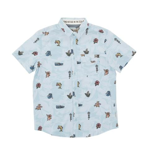 Salty Crew BONZARELLY BLUE S/S WOVEN SHIRT
