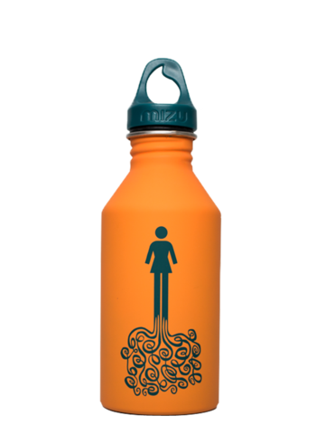 MIZU Girl M6 - Swirl OG ST Orange w Blue Print