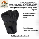 Snowboard Wristguards Black