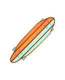 KRYPTONICS 30" PASTEL SURF SKATEBOARD